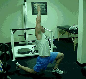 STATIC STRETCH THE HIP FLEXORS 