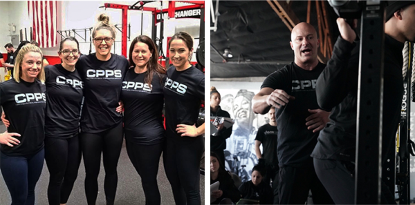CPPS girls and Joe coaching squat CPPS