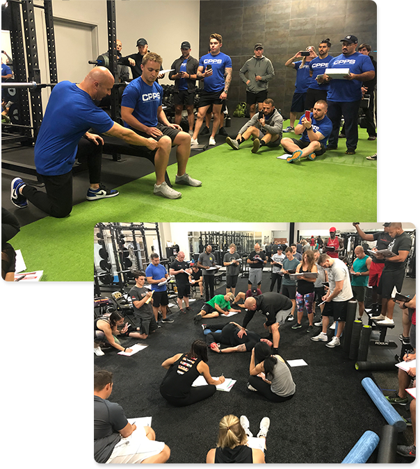 Joe coaching bench press and CPPS note taking