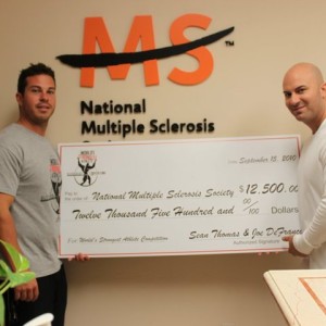 WSA Check Presentation to Multiple Sclerosis Society