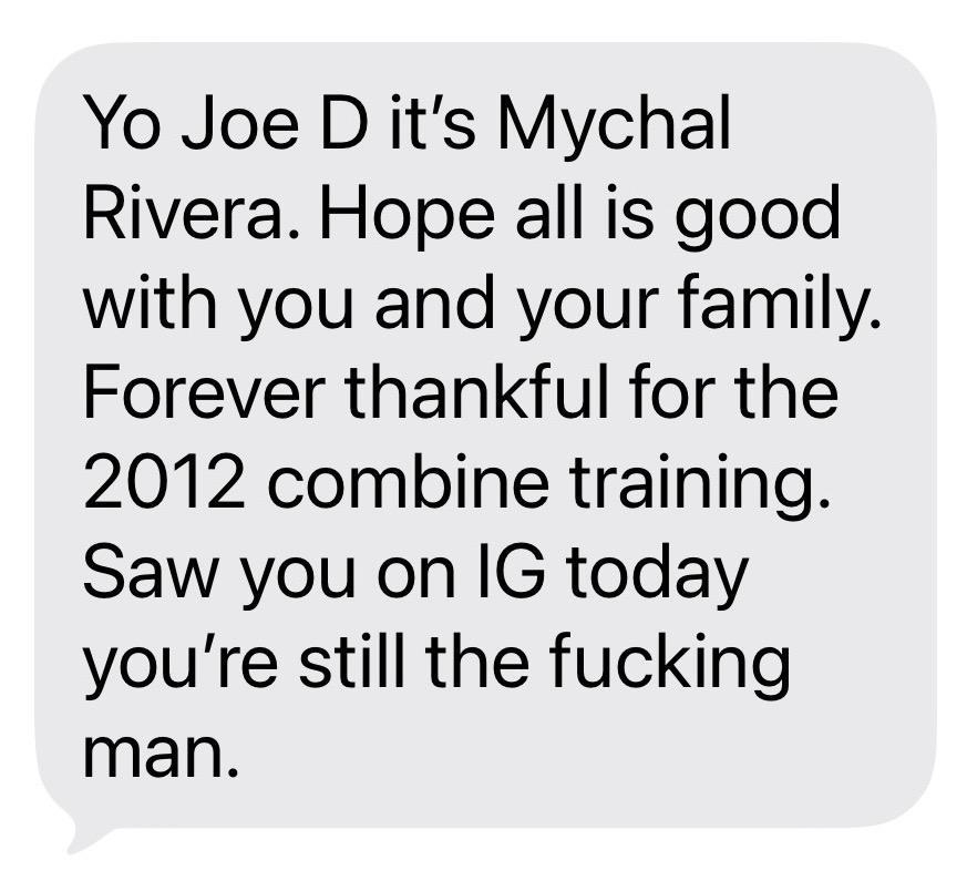 Mychal Rivera text