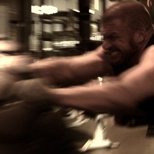 Exclusive video footage of Triple H preparing for Wrestlemania 29 at DeFranco’s Gym!